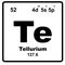 Tellurium element icon