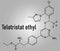 Telotristat ethyl drug molecule tryptophan hydroxylase inhibitor skeletal formula.