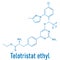 Telotristat ethyl drug molecule tryptophan hydroxylase inhibitor skeletal formula.