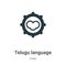 Telugu language vector icon on white background. Flat vector telugu language icon symbol sign from modern india collection for