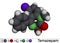 Temazepam drug molecule. It is benzodiazepine, used to treat panic disorders, severe anxiety, insomnia.. Molecular model. 3D