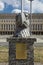 tempelhof Airfield, Berlin, Germany: 15th August 2018: Eagle Head on display in Eagle Square