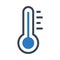 Temperature glyphs double color icon