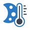 Temperature glyphs double color icon