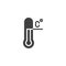 Temperature limits vector icon