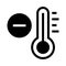 Temperature remove glyphs icon