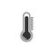 Temperature, thermometer icon, vector illustration. Flat design