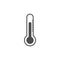 Temperature, thermometer icon, vector illustration. Flat design