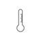 Temperature, thermometer icon, vector illustration. Flat design