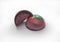 Tempered chocolate candies with a glossy painted body and fruit filling with blur elements
