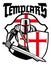 Templar knight mascot