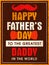 Template, banner or flyer for Happy Fathers Day.