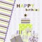 Template birthday greeting card