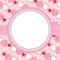 Template of a card with hearts. Mother’s Day, Women’s Day, and Valentine’s Day background.