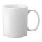 Template ceramic clean white mug with a matte effect, without the bright glare.