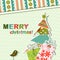 Template christmas greeting card