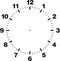 Template of clock dial