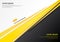 Template corporate concept yellow black grey and white contrast