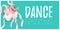 Template dance lessons poster