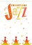 Template Design Poster Christmas Jazz vector