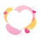 Template design Valentine sale heart banner. Happy valentine`s day brochure with decoration pink heart. Romantic