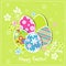 Template Easter greeting card