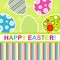 Template Easter greeting card