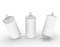 Template empty spray bottle mockup white background