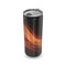 Template for Energy drink package design, Aluminum can of Black color, 3d, Vector EPS 10 illustration