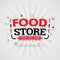 Template for food store sell red cover book. Can be use for food advertising poster and flyer, social media post promotion, online