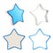 Template icon emblems for star rate voting rating