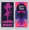Template for ladies night party invitation