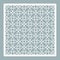 A template for laser cutting. A square panel with a geometric pattern. Carved panel for cutting out paper, wood, metal.