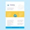 Template layout for Cloud circuit comany profile ,annual report, presentations, leaflet, Brochure Vector Background