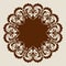 The template mandala pattern for decorative rosette