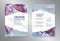 Template polygon abstract design magazine brochure flyer booklet