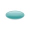 Template of Realistic Pill on White Background. Mockup of Oval Painkiller or Antibiotic. Pharmaceutical Medicament and