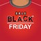 Template for sales promotion with Black Friday Sale theme