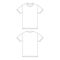 Template t-shirt vector illustration flat sketch design