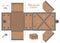 Template Treasure Chest Paper Model Sheet Trove