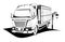 A template of truck logo. Logistic logo for your business