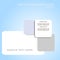 Template vector card with text banners