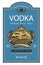 Template vodka label