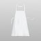 Template of white blank kitchen apron, realistic vector illustration isolated.