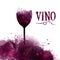 Template wine list, invitation, event or party. Wine in Spanish.