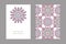 Templates for greeting and business cards, brochures, covers with floral motifs. Oriental pattern