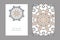 Templates for greeting and business cards, brochures, covers with turkish motifs.
