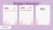 Templates of vector pages of the budget planner. Daily, weekly, monthly, by projects, budget and planners. Pink nude