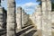 Temple of the 1000 columns in Chichen Itza, Mexico.