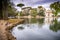 Temple of Aesculapios at Villa Borghese Gardens in Rome